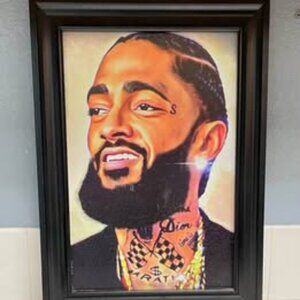 Nipsey Hussle framed picture